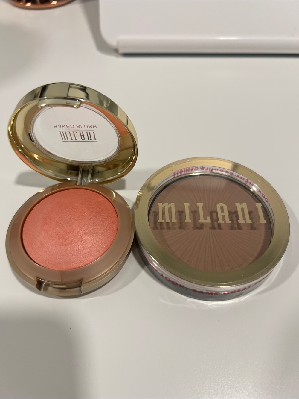 MILANI BAKED BLUSH & SILKY MATTE BRONZER